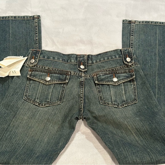 Vintage 90’s Authentic Armani Exchange Flare Bootleg Pants Jeans Size 4 - Picture 5 of 9